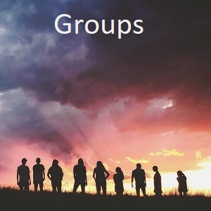 Group travel - people at dusk